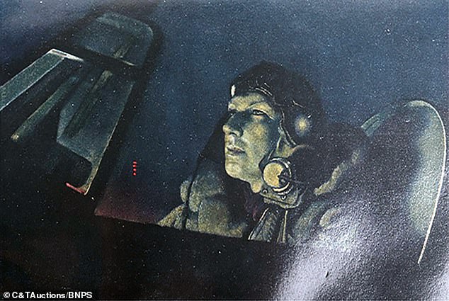 Incredible story of RAF hero pilot who could see in the dark and shot down a record 14 German planes at night without radar emerges as his poignant archive goes up for auction
