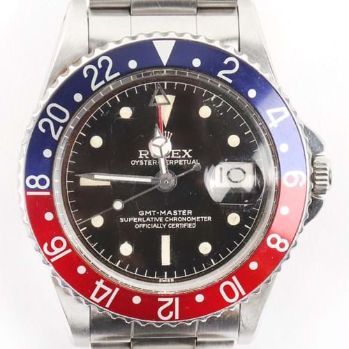 Rare Rolex GMT Master 1675 “Pepsi” Up for Auction
