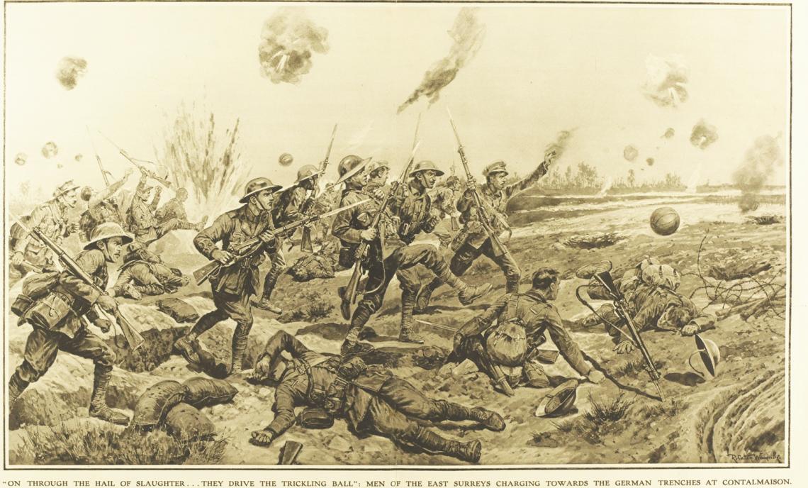 The Battalion Which Dribbled Football's Across No Mans Land Towards the German Guns on 1st Day of the Somme 105 Years Ago Today – 1st July 1916